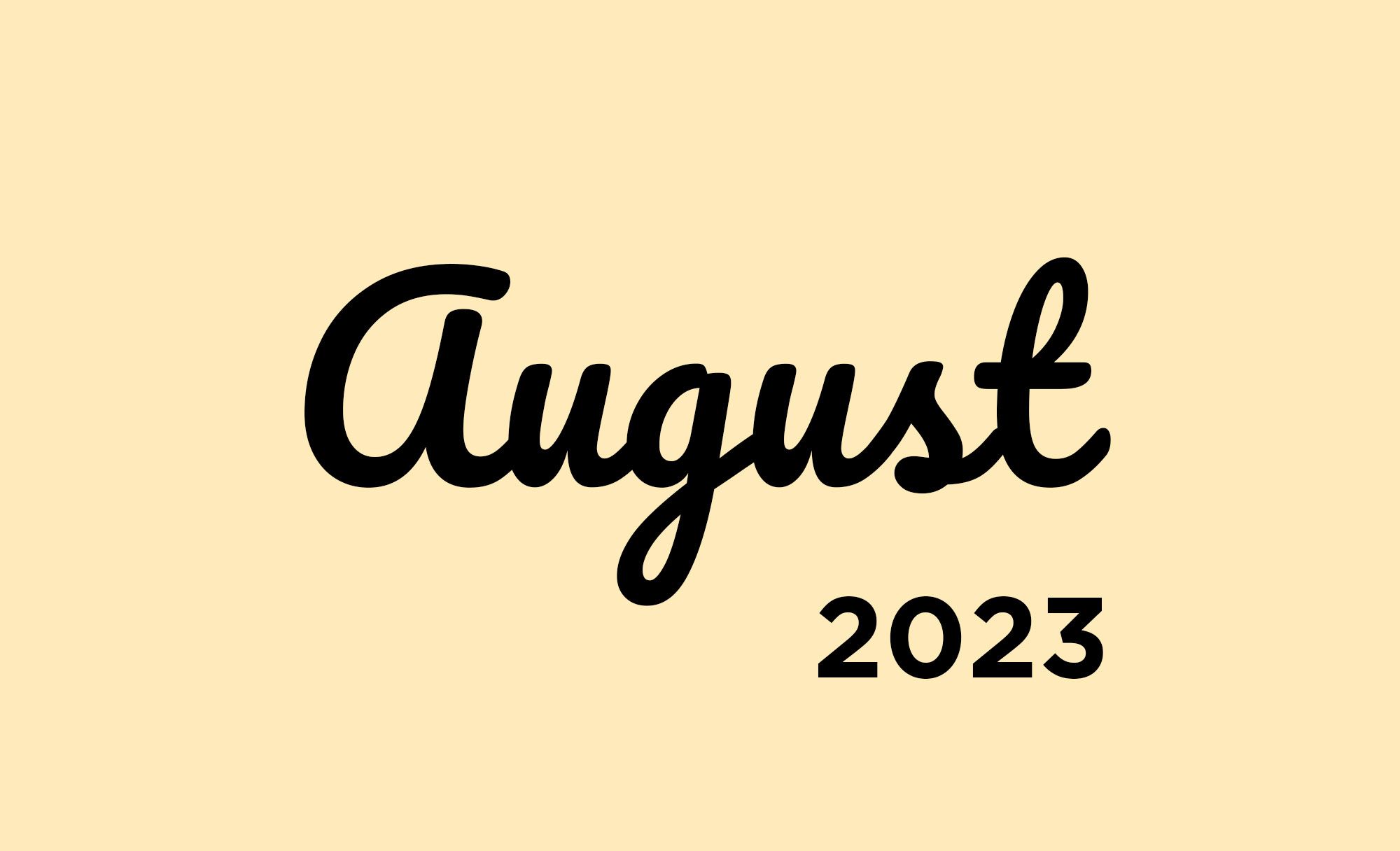 August Photo Schedule