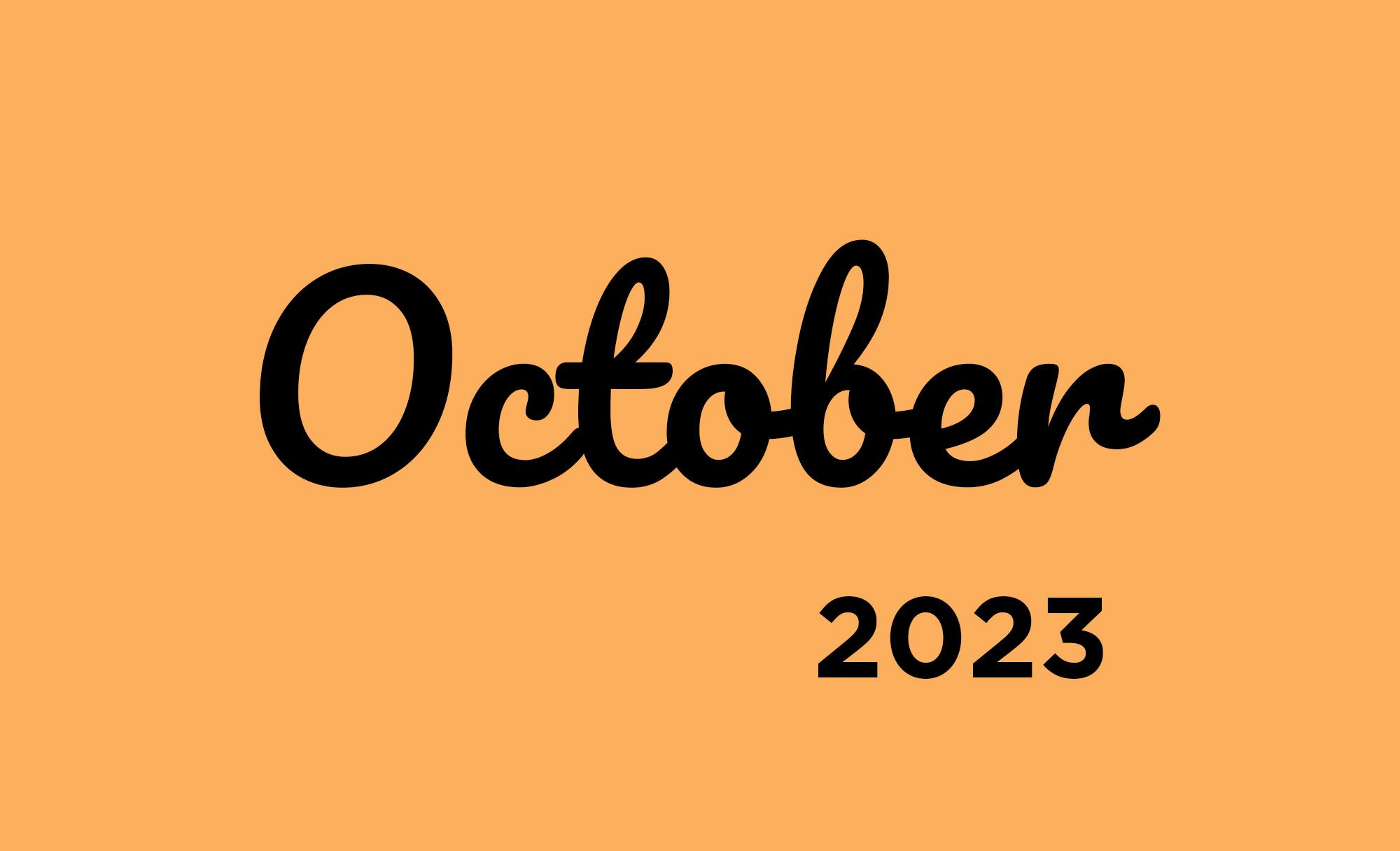 October Photo Schedule